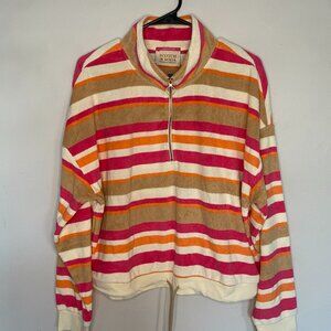 Scotch & Soda Half-Zip Terry Cloth Sweatshirt (Matching Short Available)